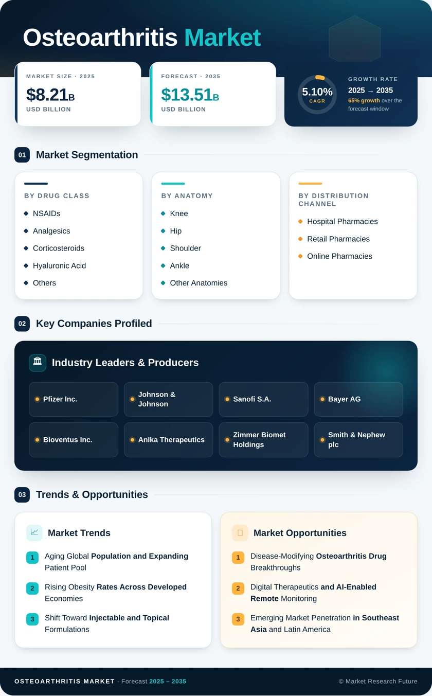 Osteoarthritis Market Research Report – Forecast Till 2035 Infographic
