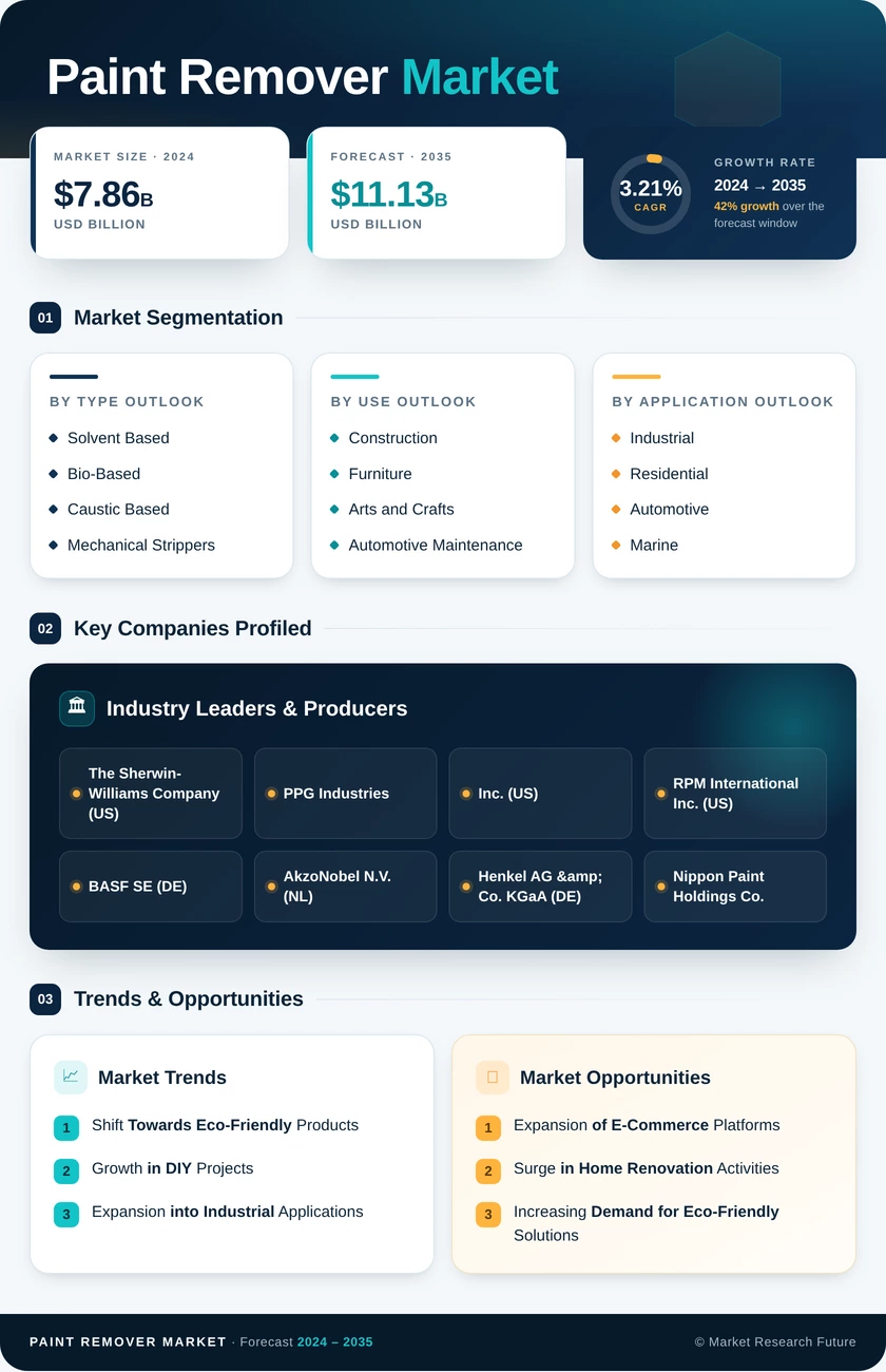 Paint Remover  Market Research Report - Global Forecast by 2035 Infographic