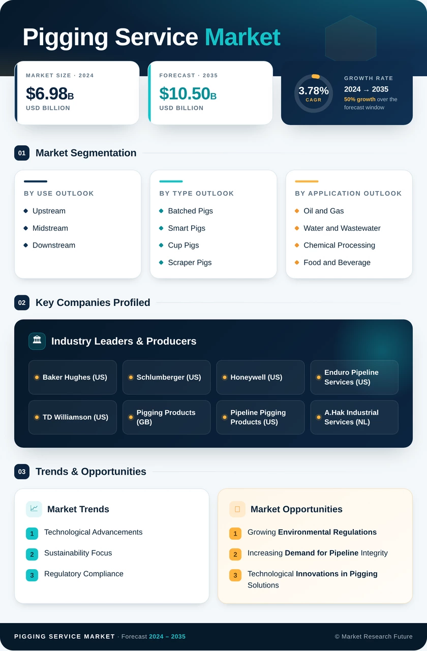 Pigging Service Market Research Report — Global Forecast till 2035 Infographic