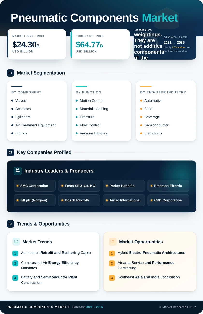Pneumatic Components Market Research Report - Global Forecast till 2035 Infographic