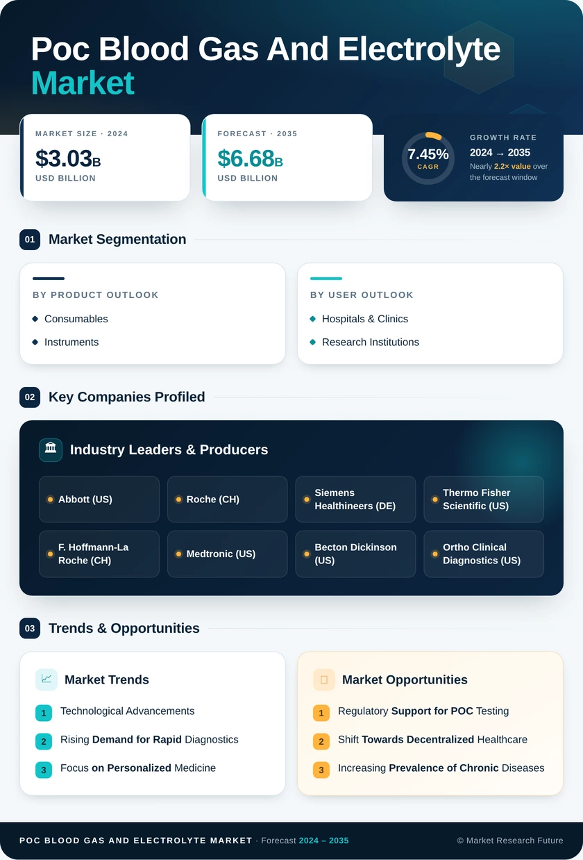 POC Blood Gas and Electrolyte Market Research Report - Forecast till 2035 Infographic