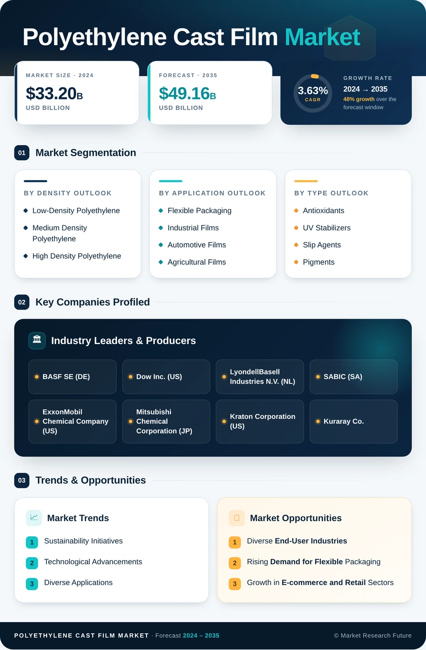 Polyethylene Cast Film Market Research Report- Global Forecast till 2035 Infographic
