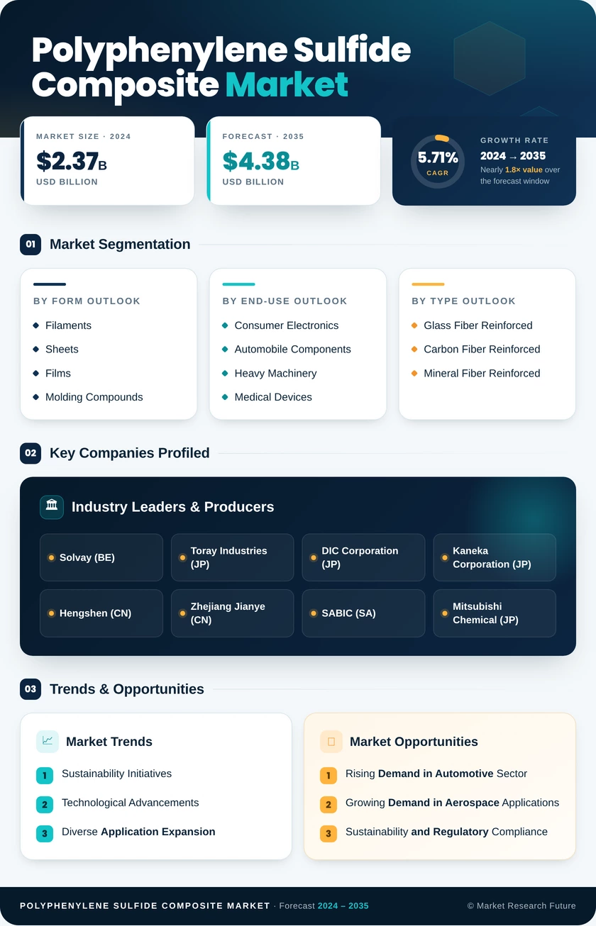 Polyphenylene Sulfide Composite Market Research Report- Global Forecast till 2035 Infographic