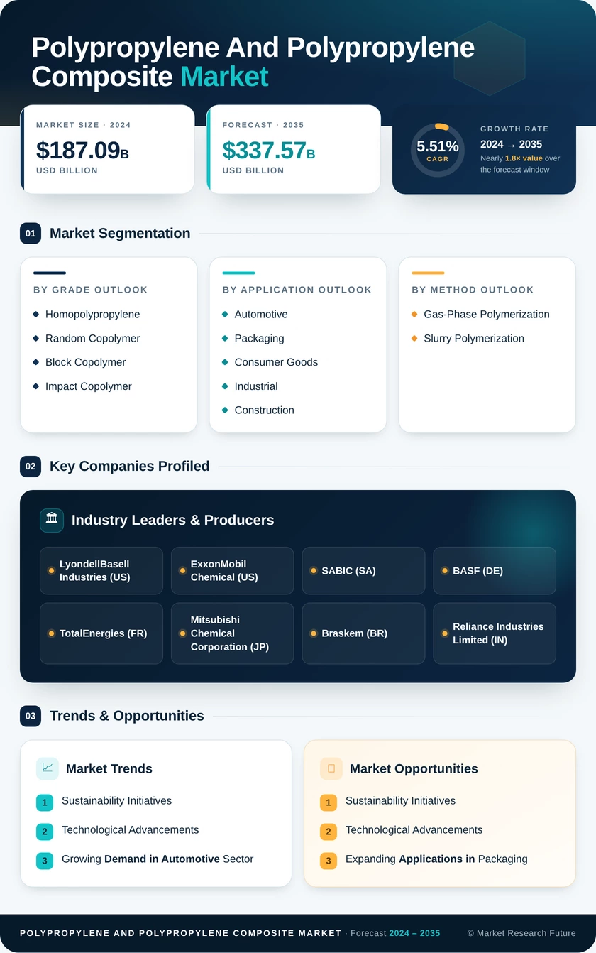 Polypropylene and Polypropylene Composite Market Research Report-Forecast Till 2035 Infographic