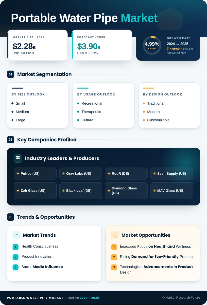 Portable Water Pipe Market Research Report- Global Forecast till 2035 Infographic