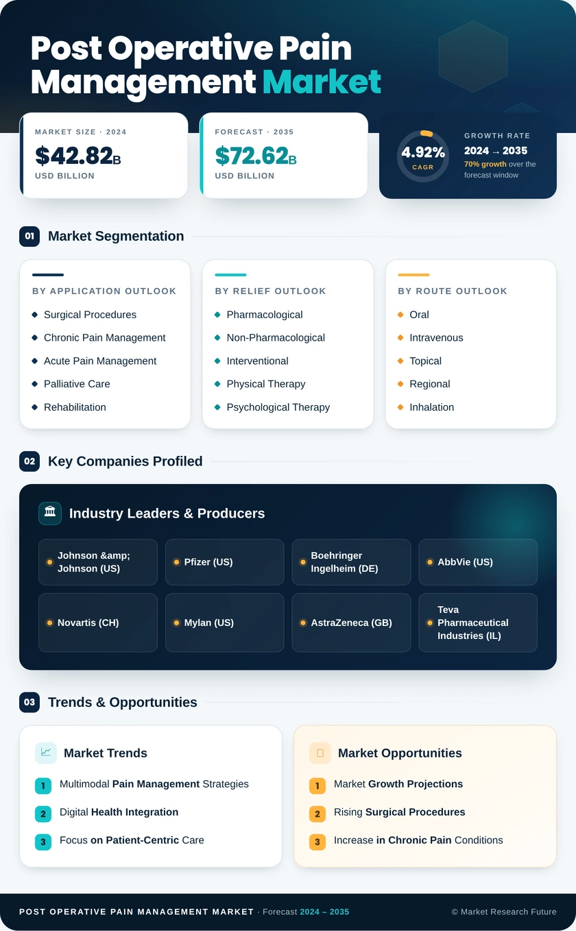 Post-operative Pain Management Market Research Report - Forecast to 2035 Infographic