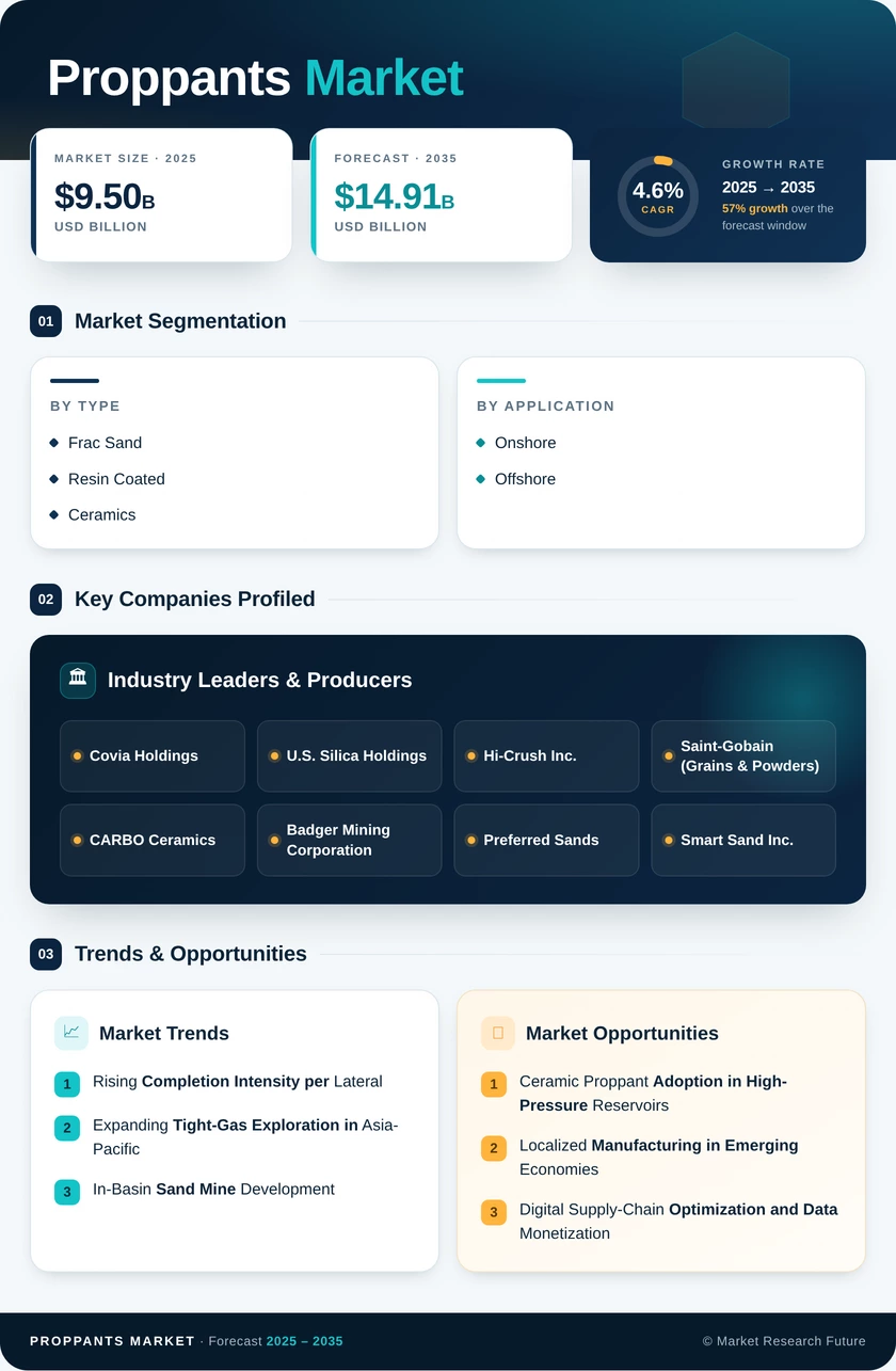 Proppants Market Research Report—Global Forecast till 2035 Infographic