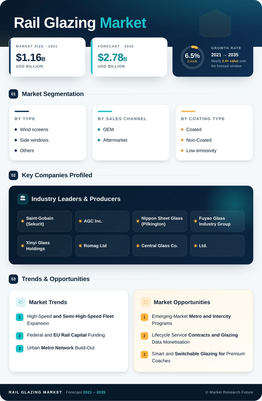 Rail Glazing Market Research Report - Global Forecast 2035 Infographic