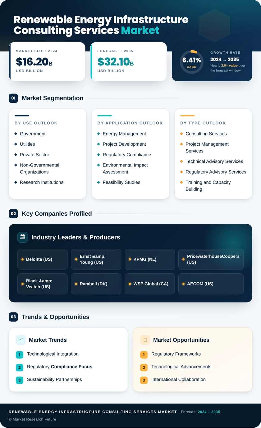 Renewable Energy Infrastructure Consulting Services Market Infographic