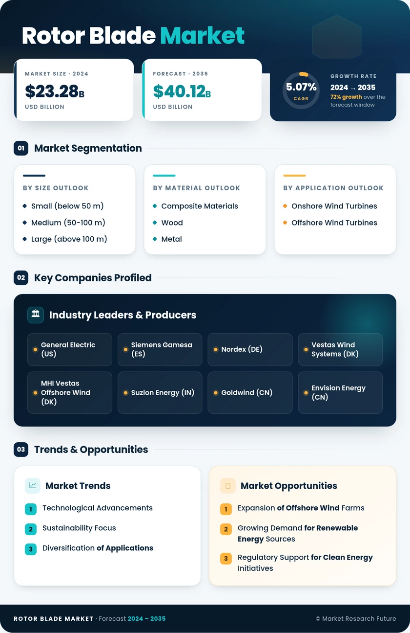 Rotor Blade Market Research Report — Global Forecast till 2035 Infographic