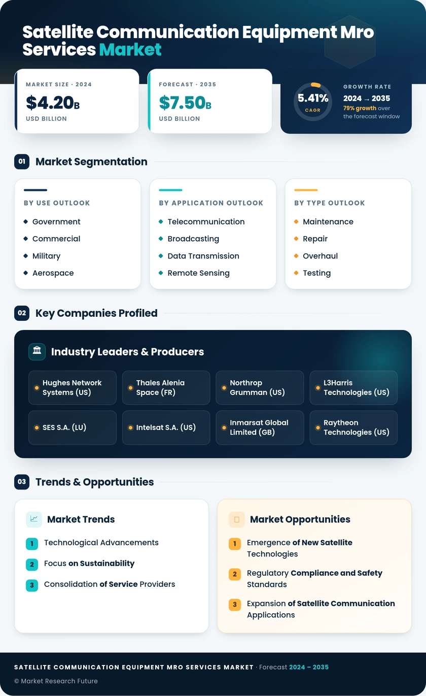 Satellite Communication Equipment MRO Services Market Infographic