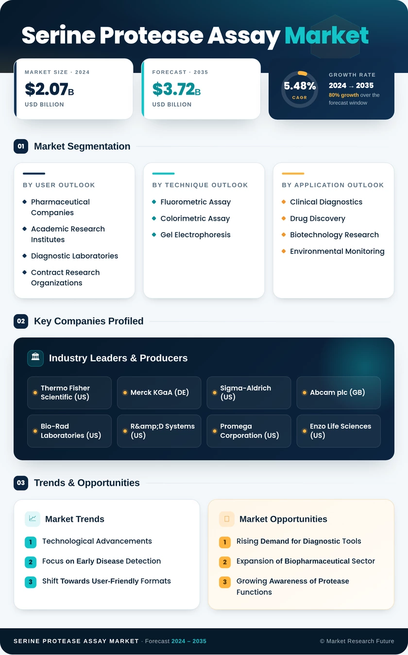 Serine Protease Assay Market Research- Forecast To 2035 Infographic