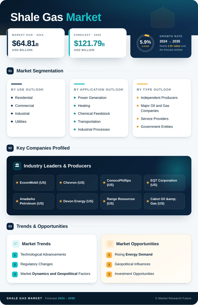 Shale Gas Market Research Report - Forecast till 2035 Infographic