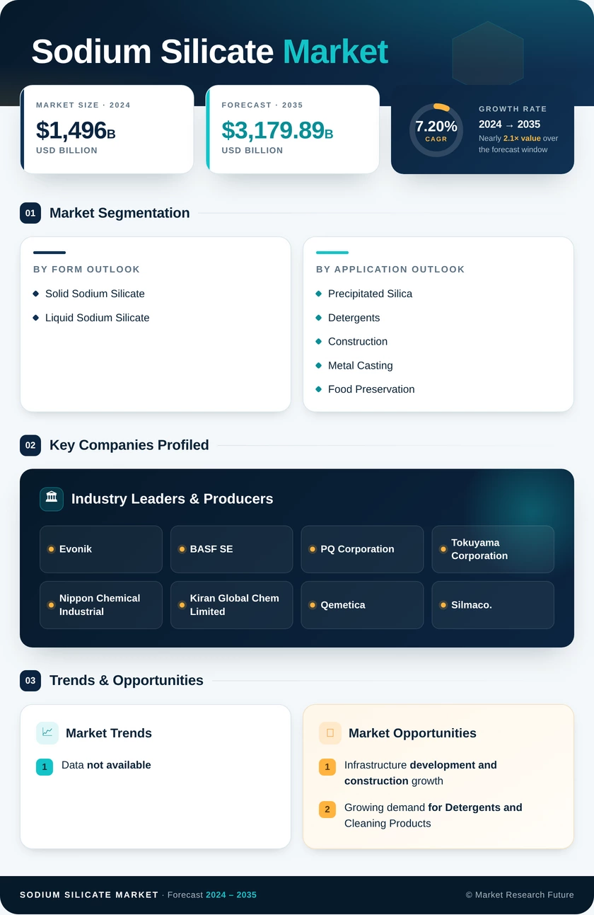 Sodium Silicate Market Research Report - Forecast to 2035 Infographic