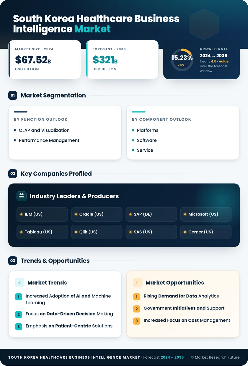South Korea Healthcare Business Intelligence Market Research Report - Forecast to 2035 Infographic