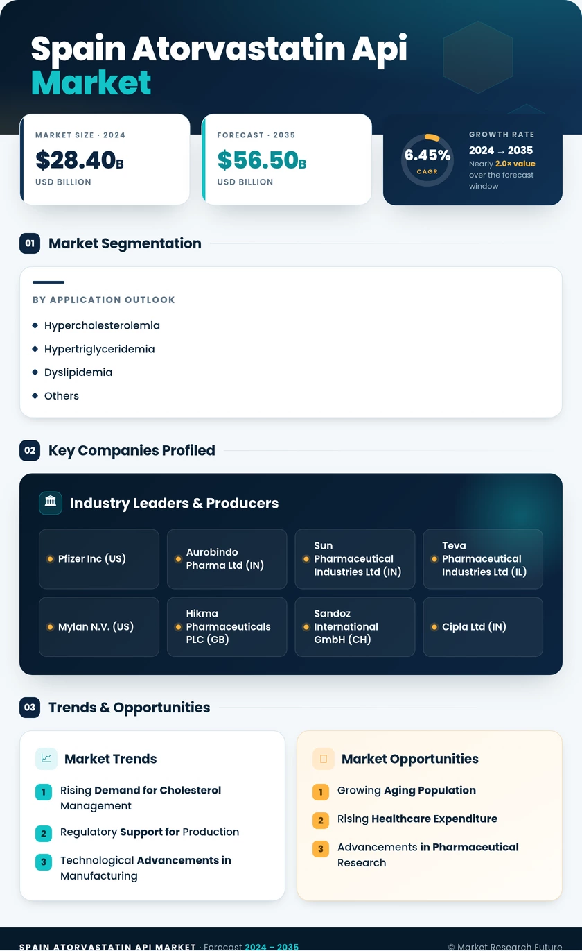 Spain Atorvastatin API Market Research Report- Forecast to 2035 Infographic