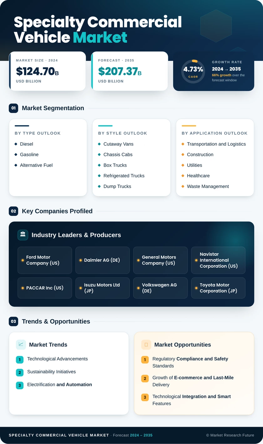 Specialty Commercial Vehicle Market Research Report — Global Forecast till 2035 Infographic