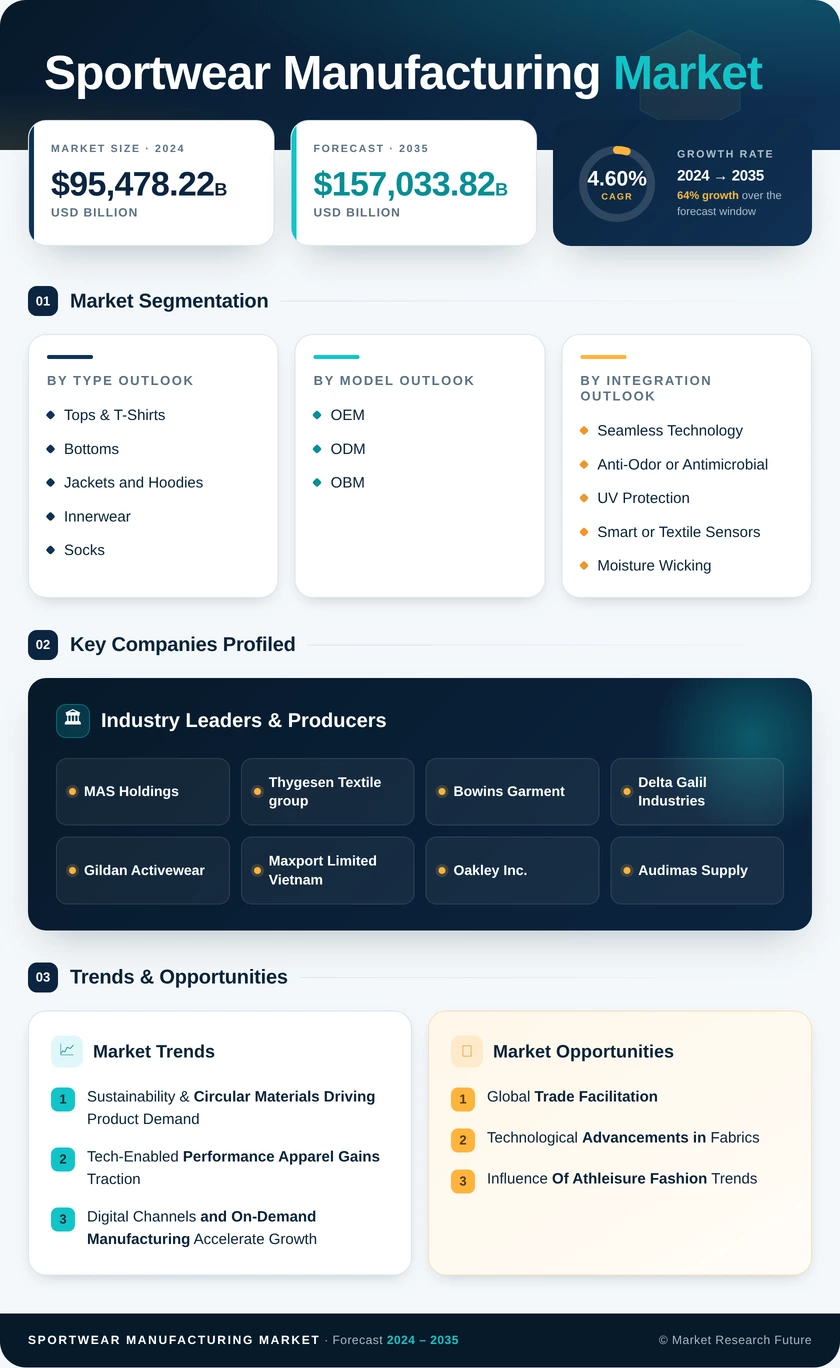 Sportwear Manufacturing Market Research Report- Forecast Till 2035 Infographic