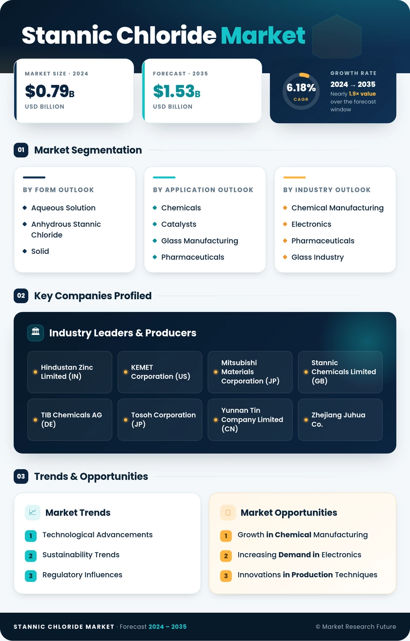 Stannic Chloride Market Research Report — Global Forecast till 2035 Infographic
