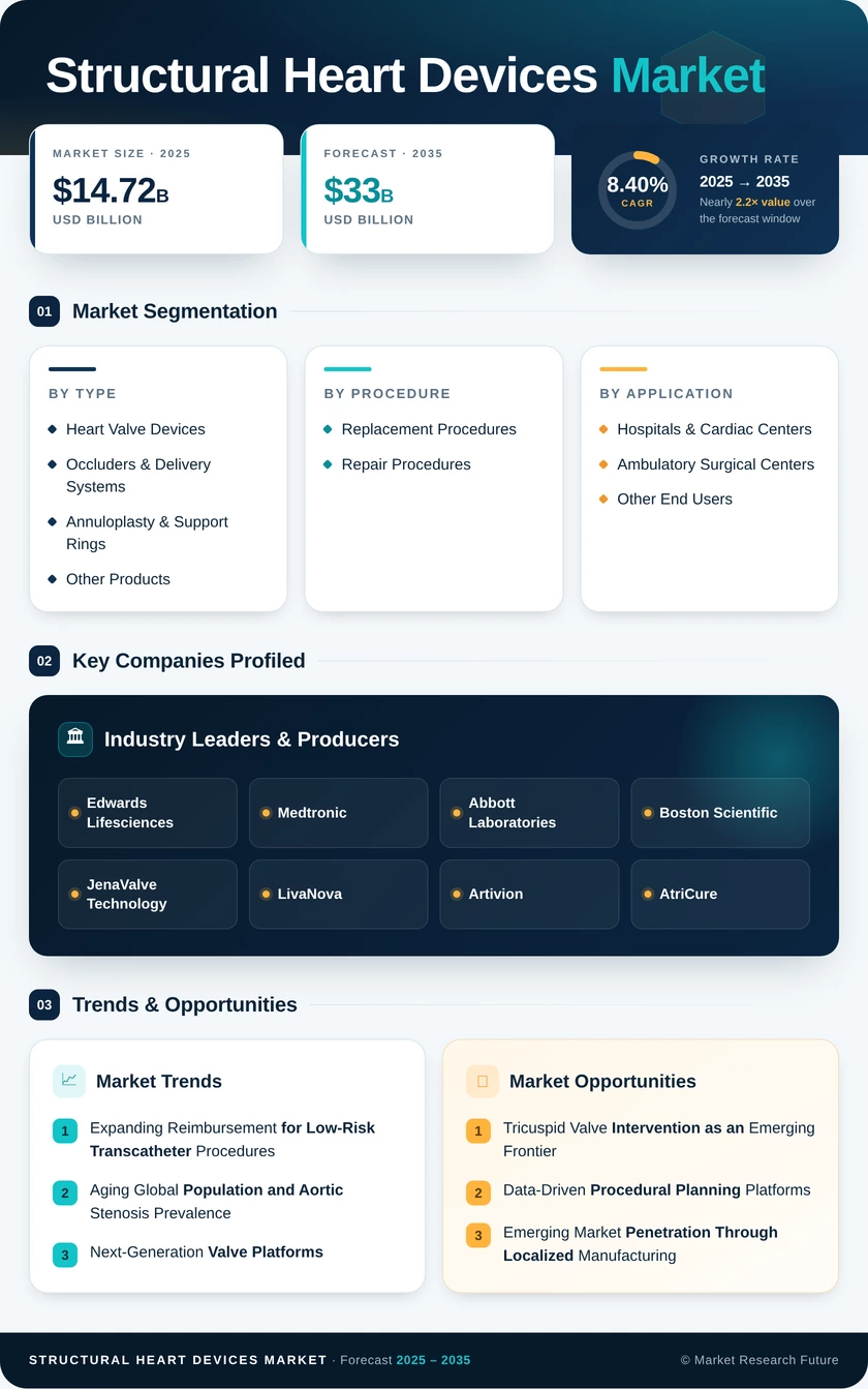 Structural Heart Devices Market Research Report – Forecast to 2035 Infographic
