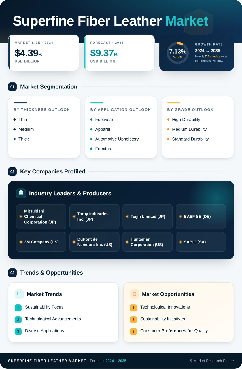 Superfine Fiber Leather Market Research Report — Global Forecast till 2035 Infographic