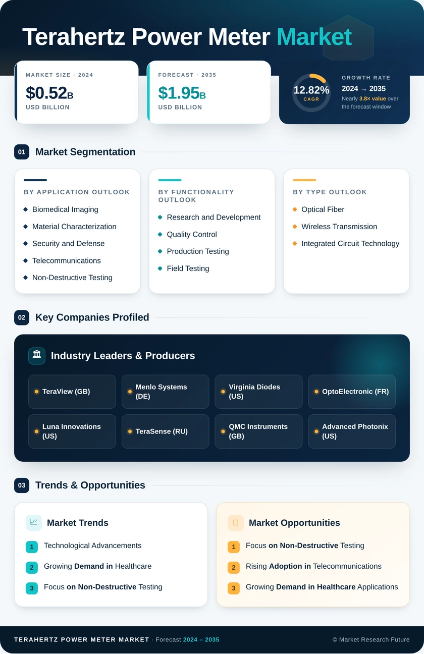 Terahertz Power Meter Market Research Report — Global Forecast till 2035 Infographic