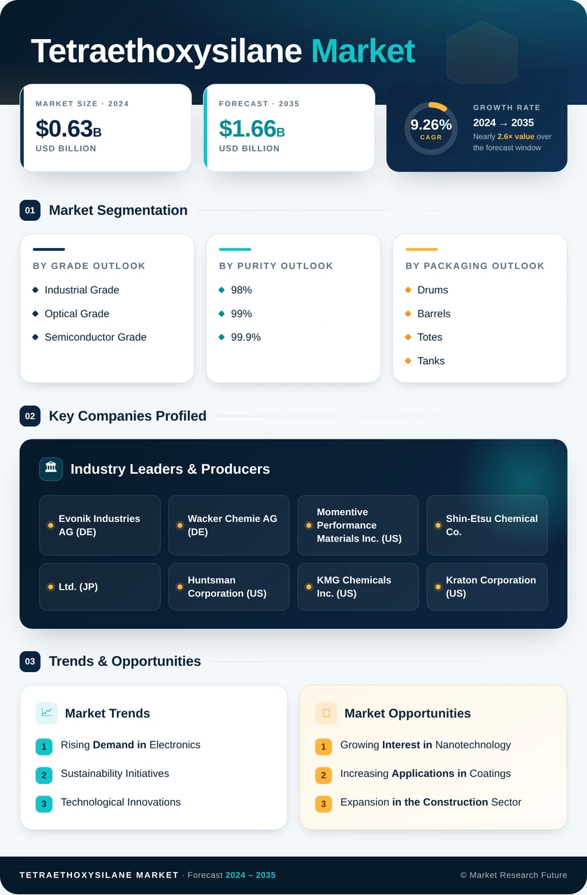 Tetraethoxysilane Market Research Report — Global Forecast till 2035 Infographic