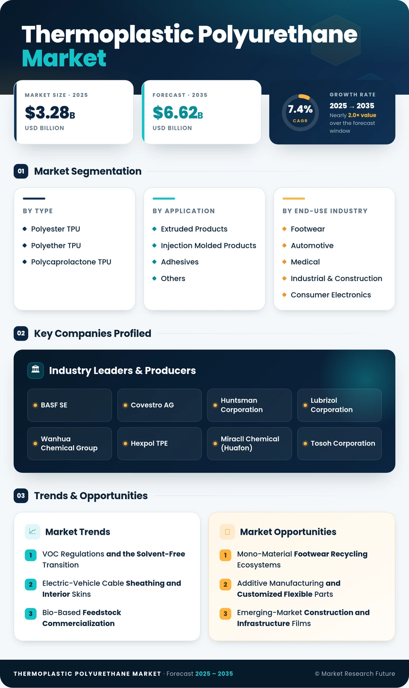 Thermoplastic Polyurethane Market Report - Global Forecast till 2035 Infographic