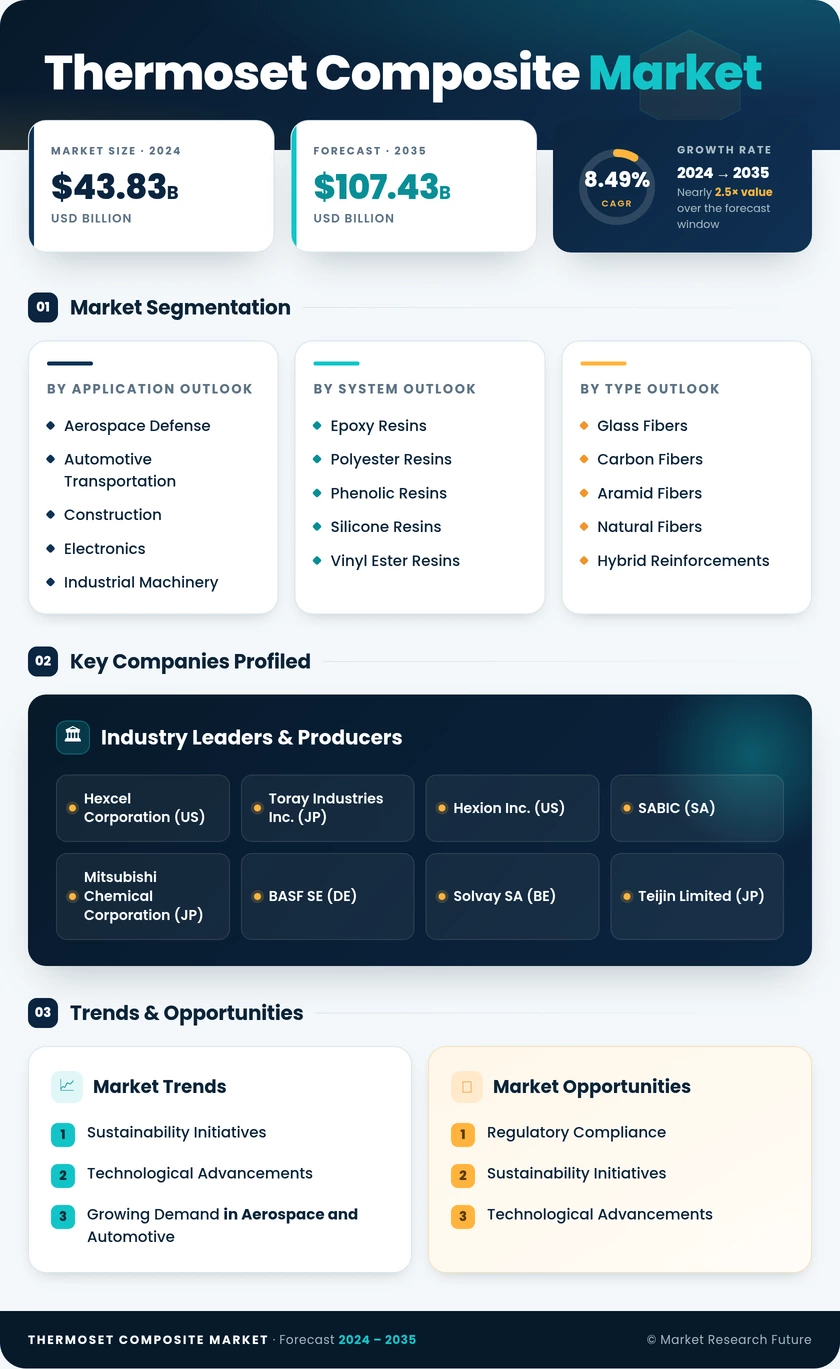 Thermoset Composite Market Research Report — Global Forecast till 2035 Infographic