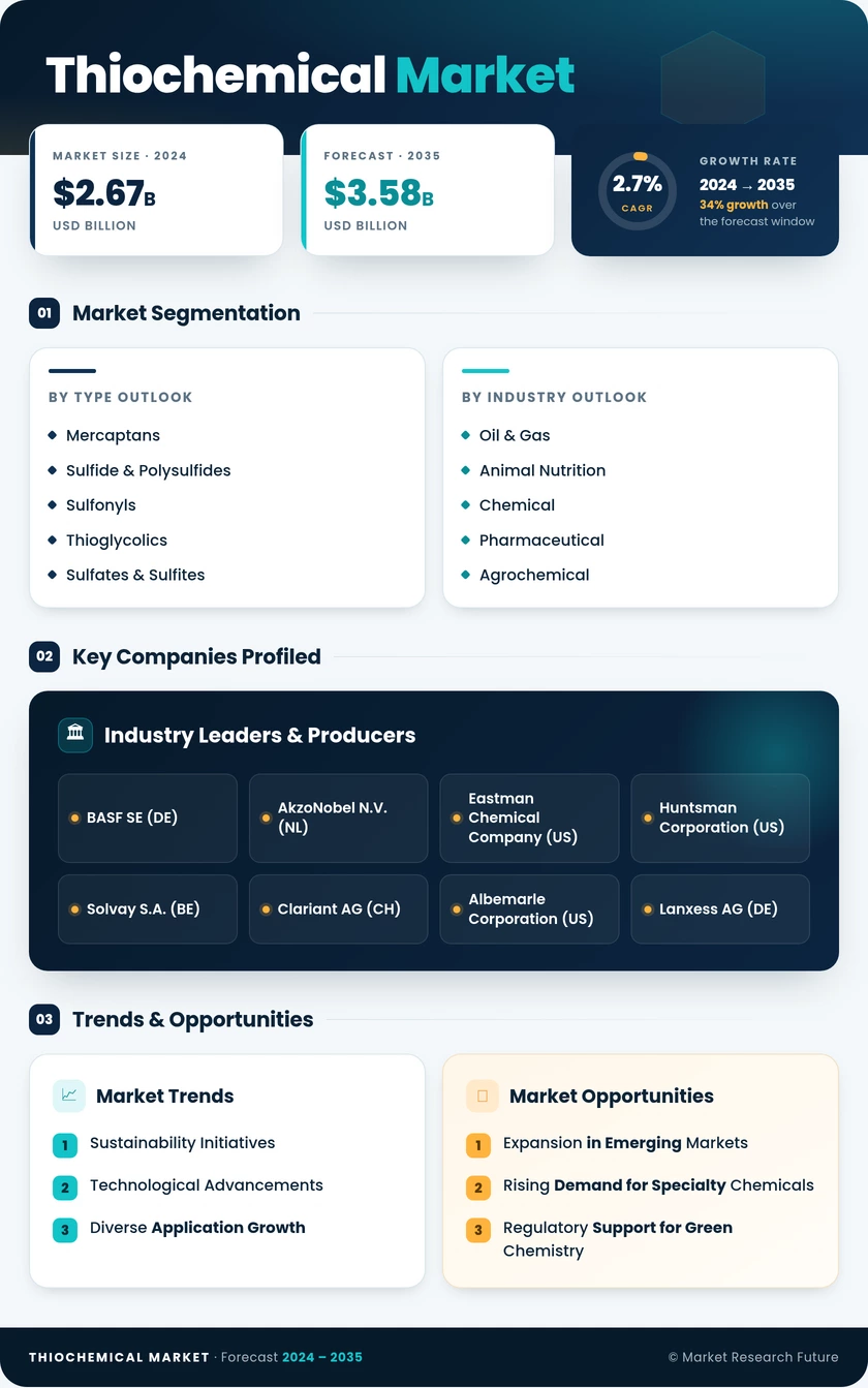 Thiochemical Market Research Report – Forecast to 2035 Infographic