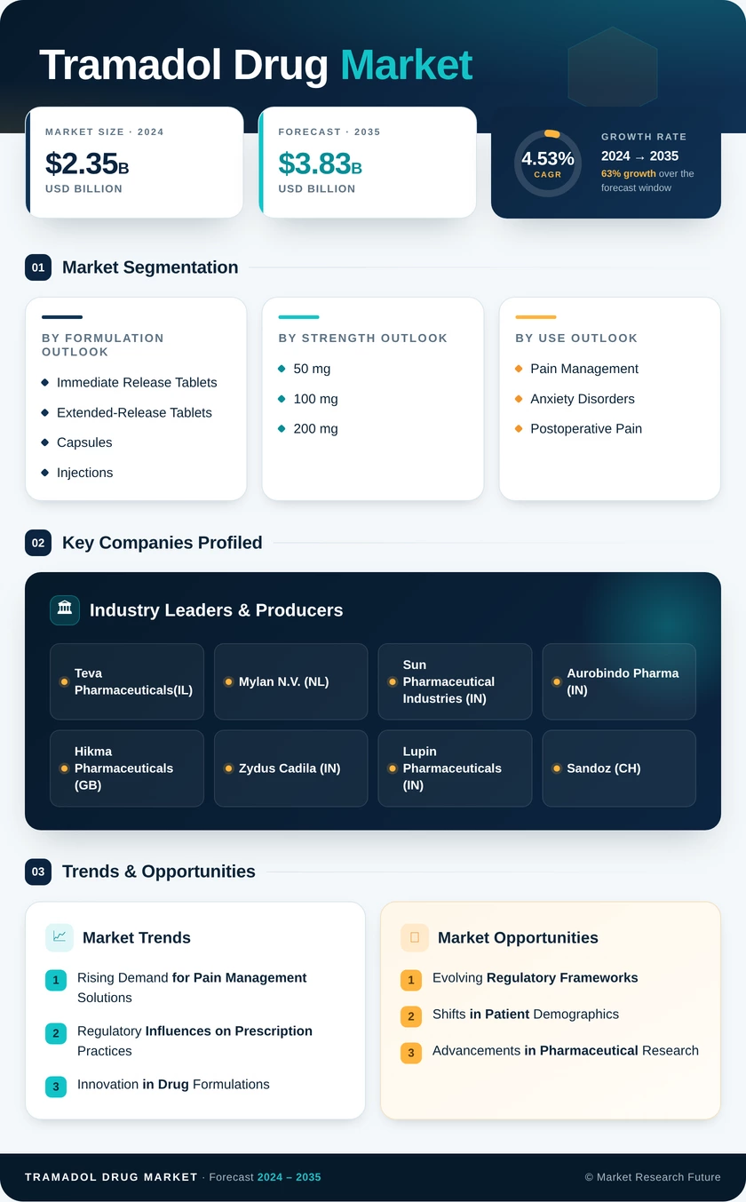 Tramadol Drug Market Research Report — Global Forecast till 2035 Infographic
