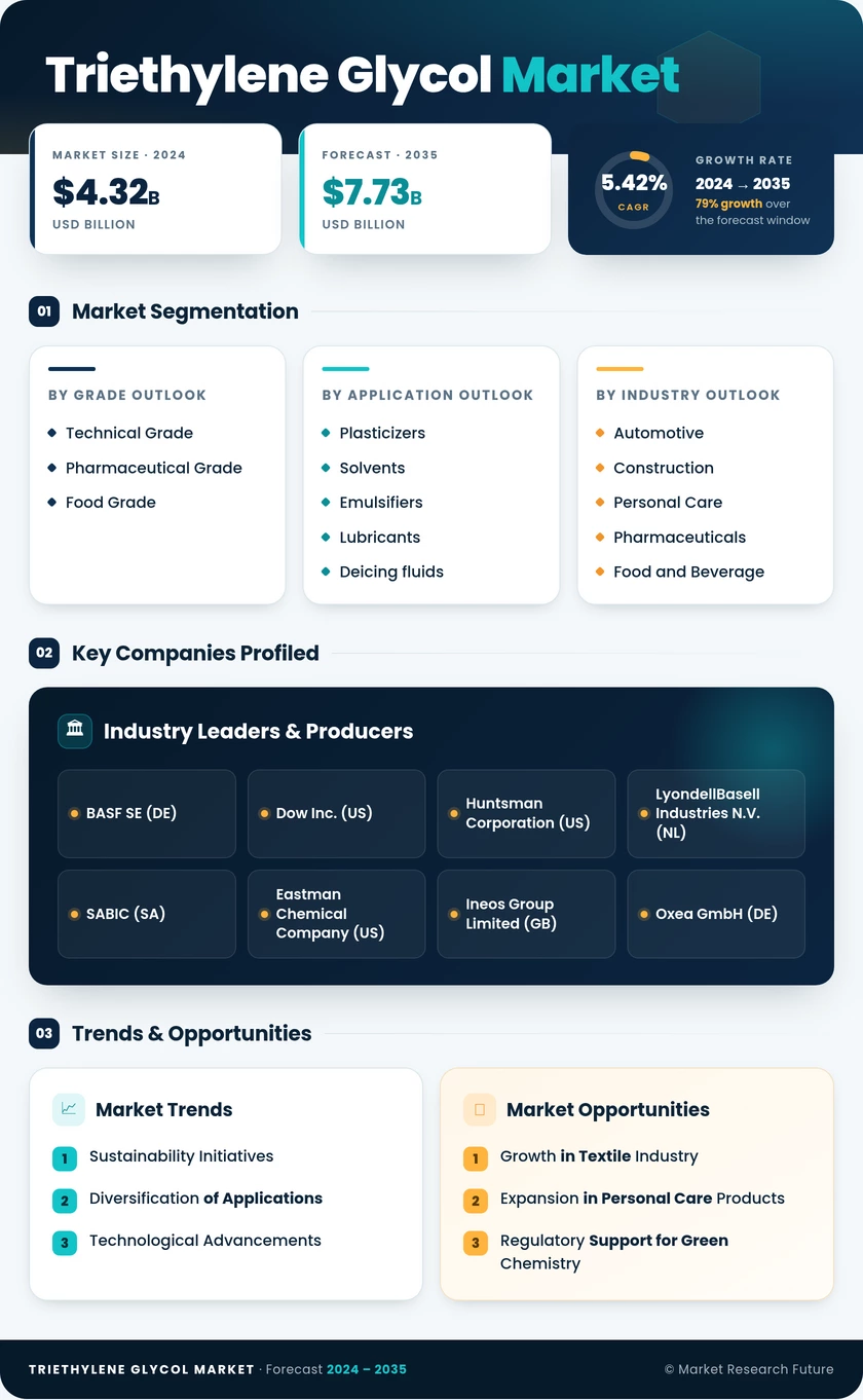 Triethylene Glycol Market Research Report — Global Forecast till 2035 Infographic