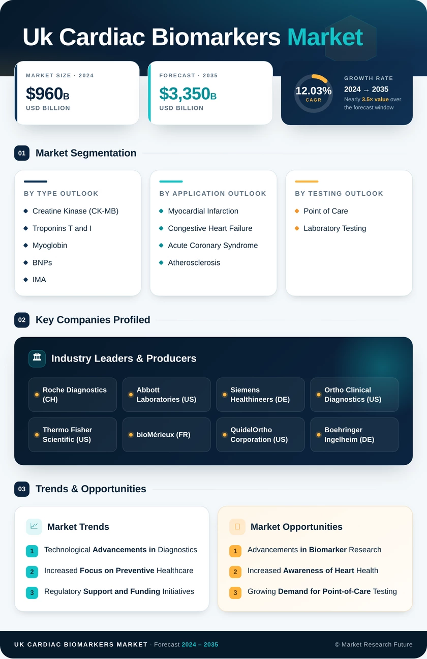 UK Cardiac Biomarkers Market Research Report- Forecast To 2035 Infographic