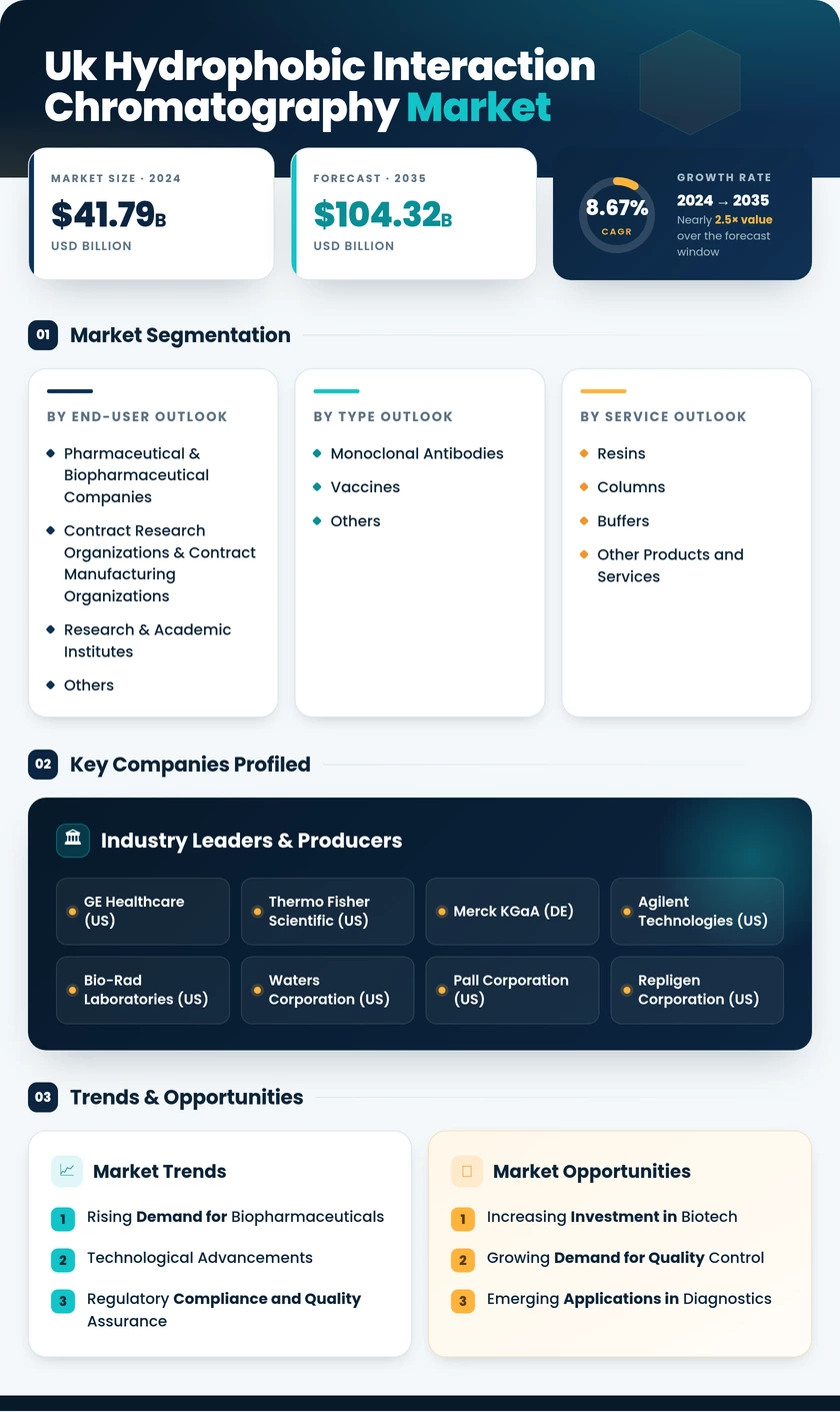 UK Hydrophobic Interaction Chromatography Market Research Report - Forecast to 2035 Infographic