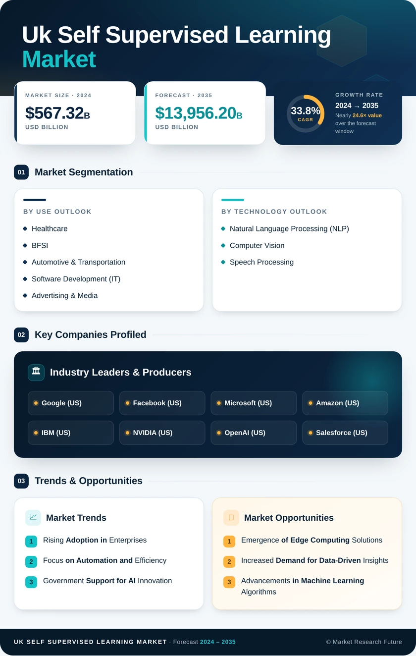 UK Self Supervised Learning Market Research Report - Forecast to 2035 Infographic