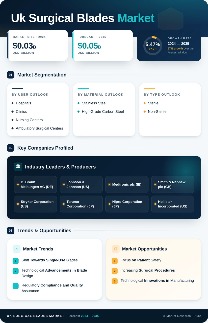 UK Surgical Blades Market Research Report- Forecast to 2035 Infographic