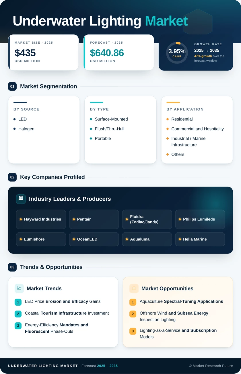 Underwater Lighting Market Research Report - Global Forecast till 2035 Infographic