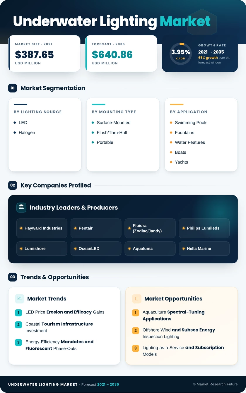 Underwater Lighting Market Research Report - Global Forecast till 2035 Infographic