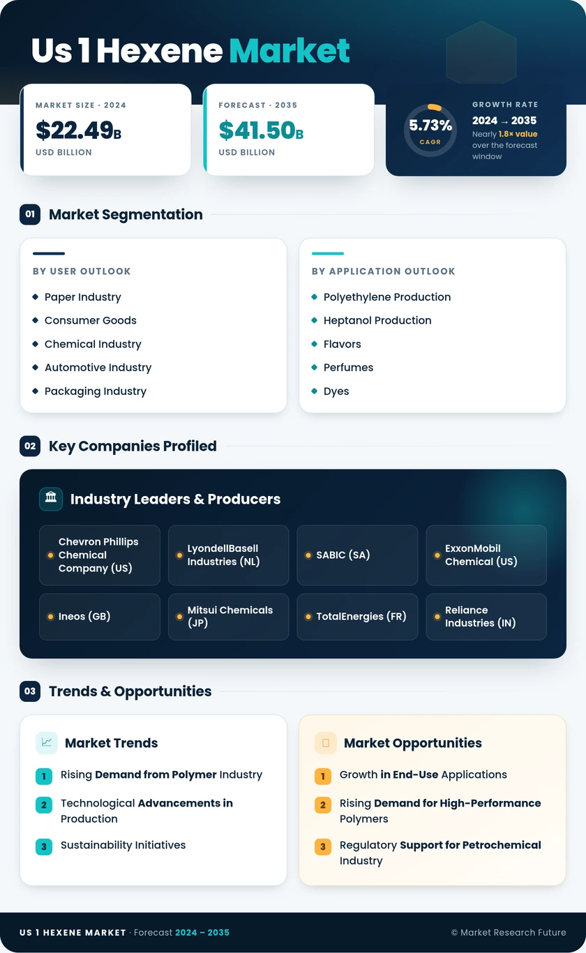 US 1 Hexene Market Research Report - Forecast till 2035 Infographic