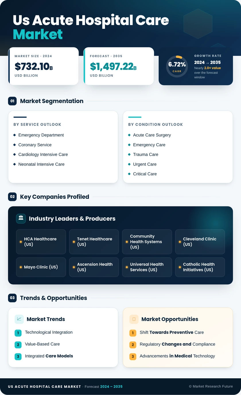 US Acute Hospital Care Market Infographic