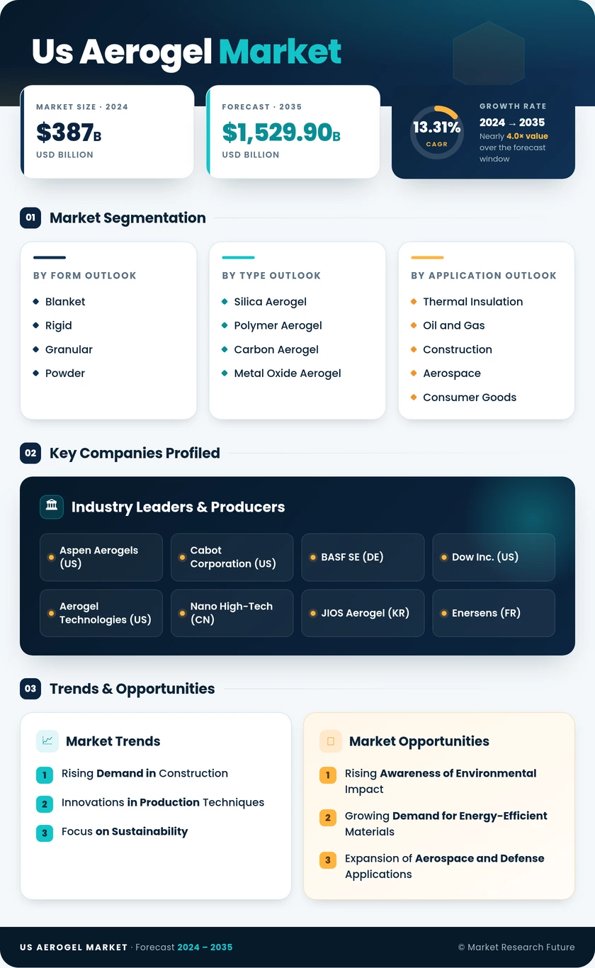 US Aerogel Market Infographic