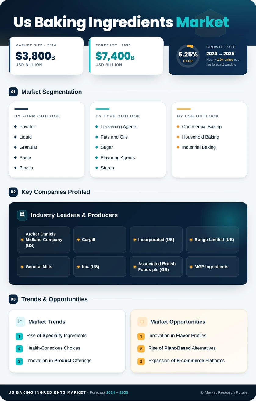 US Baking Ingredients Market Infographic