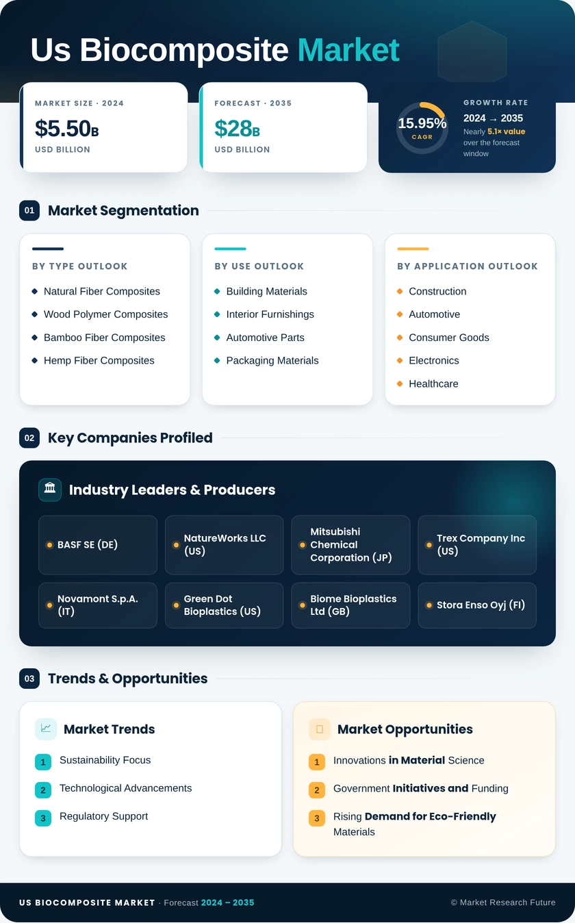 US Biocomposite Market Infographic