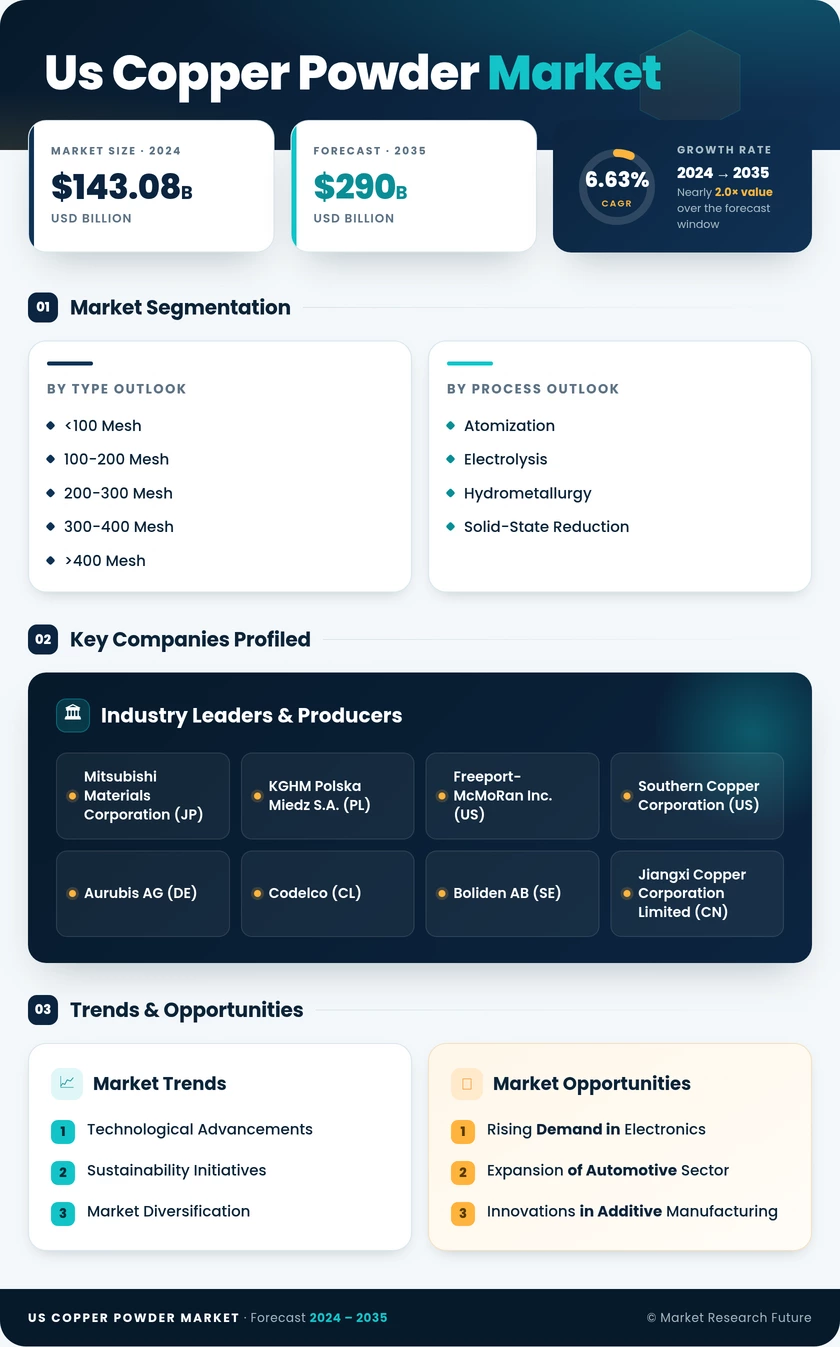 US Copper Powder Market Research Report - Forecast by 2035 Infographic