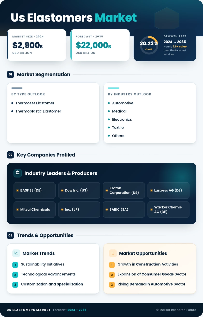 US Elastomers Market Infographic