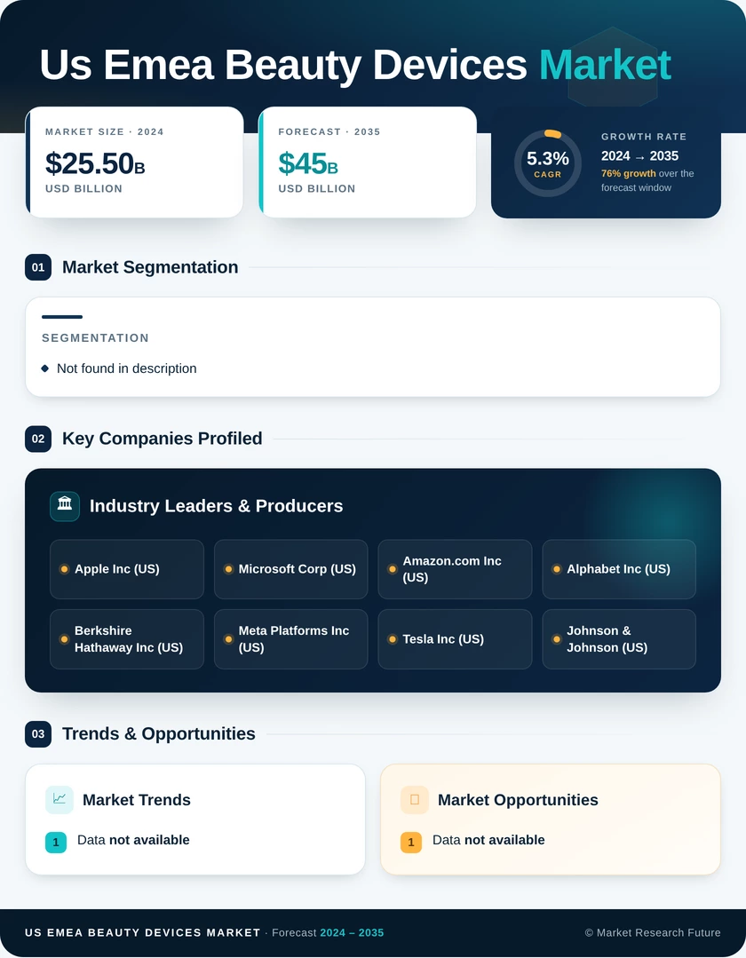 US EMEA Beauty Devices Market Infographic