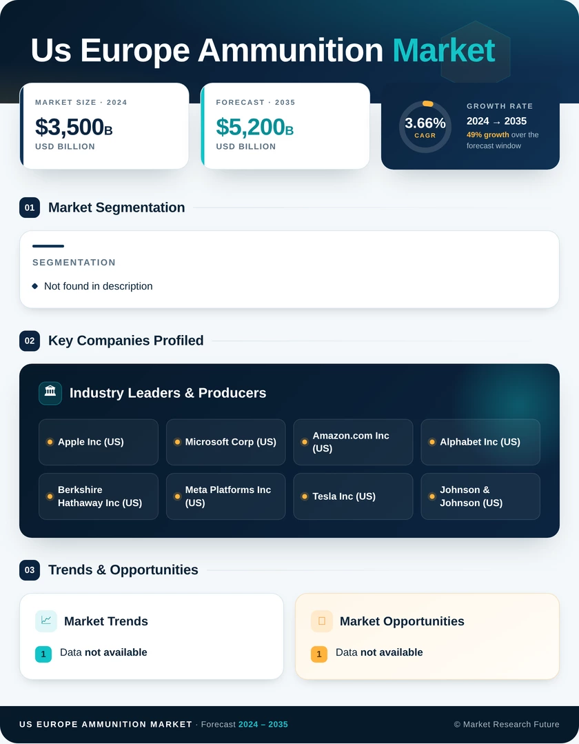 US Ammunition Market Infographic