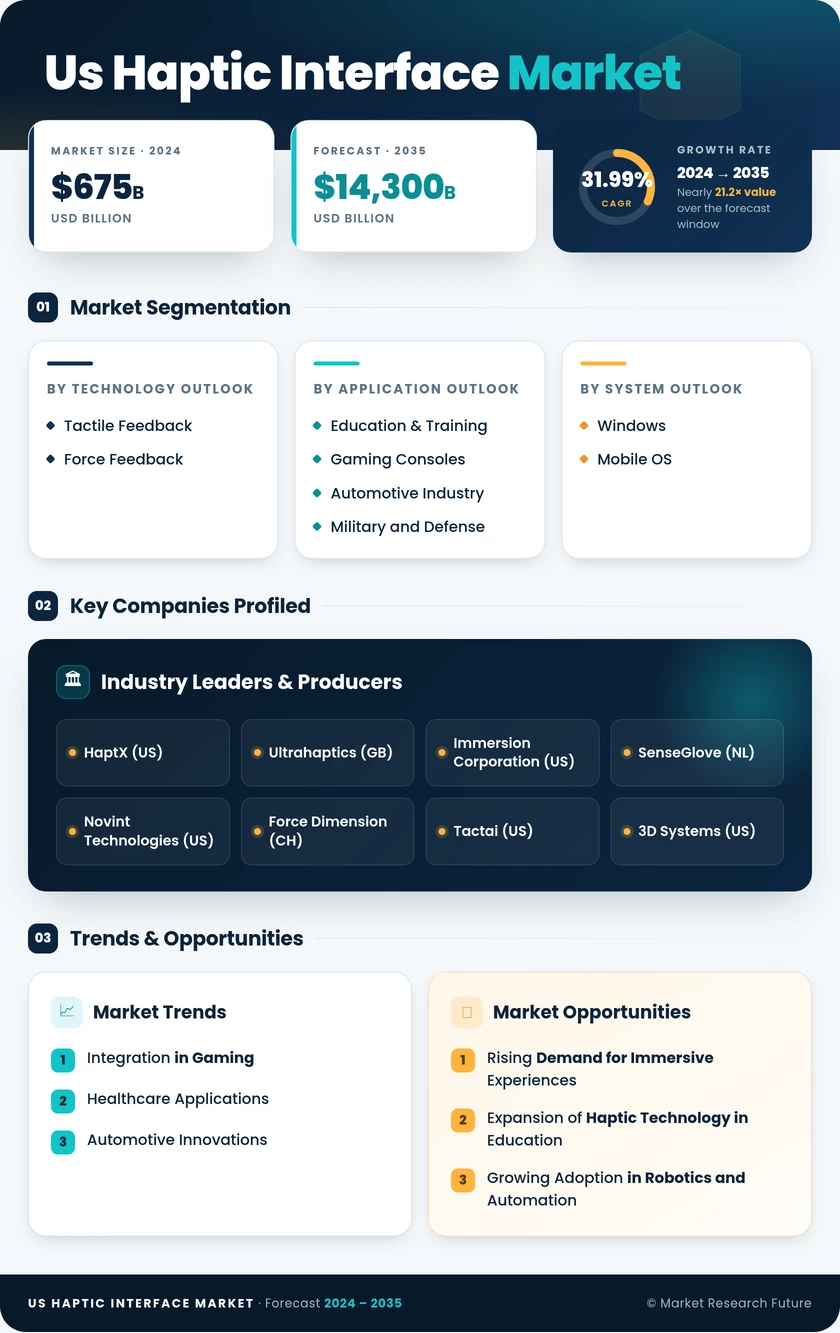 US Haptic Interface Market Research Report -Forecast till 2035 Infographic