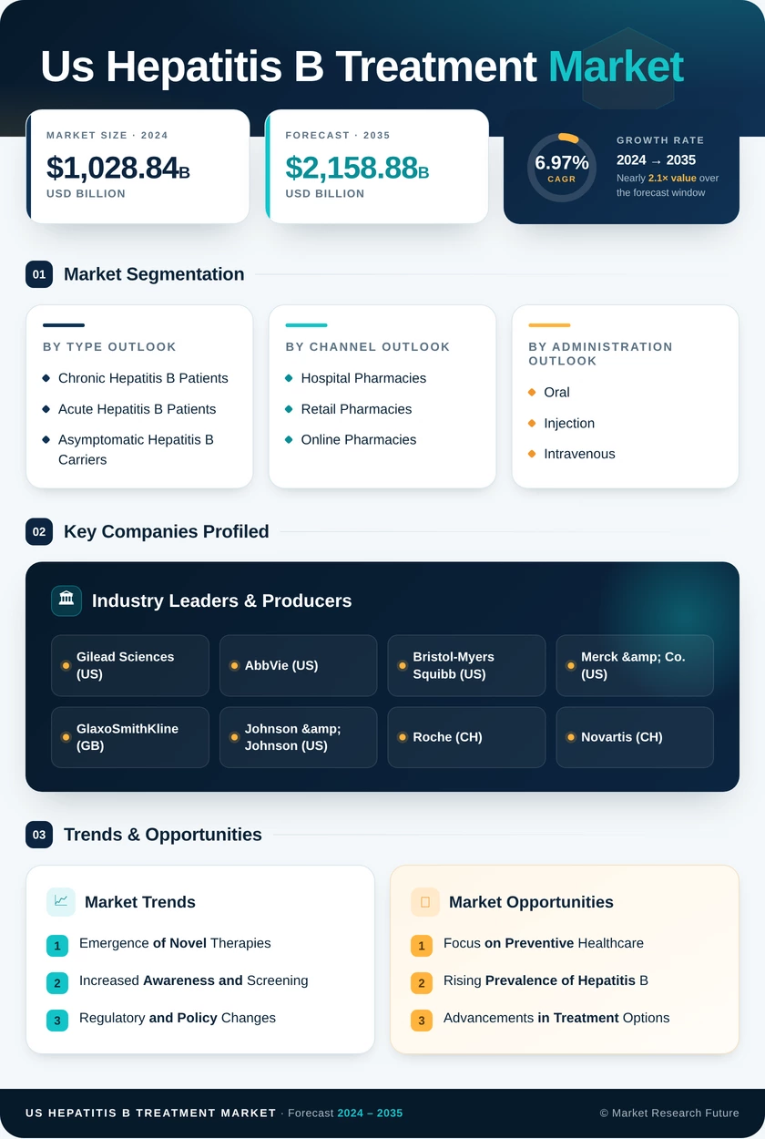 US Hepatitis B Treatment Market Infographic
