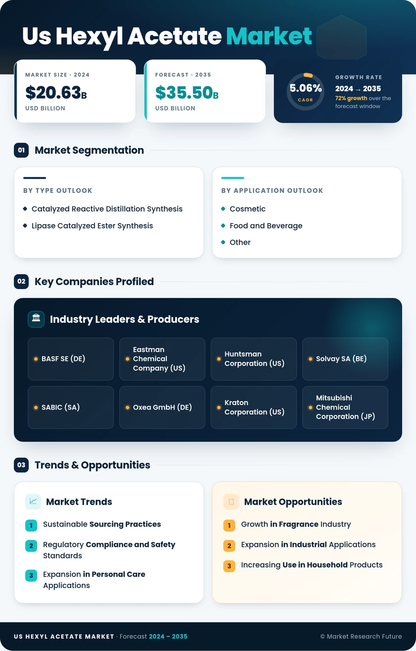 US Hexyl Acetate Market Research Report - Forecast till 2035 Infographic
